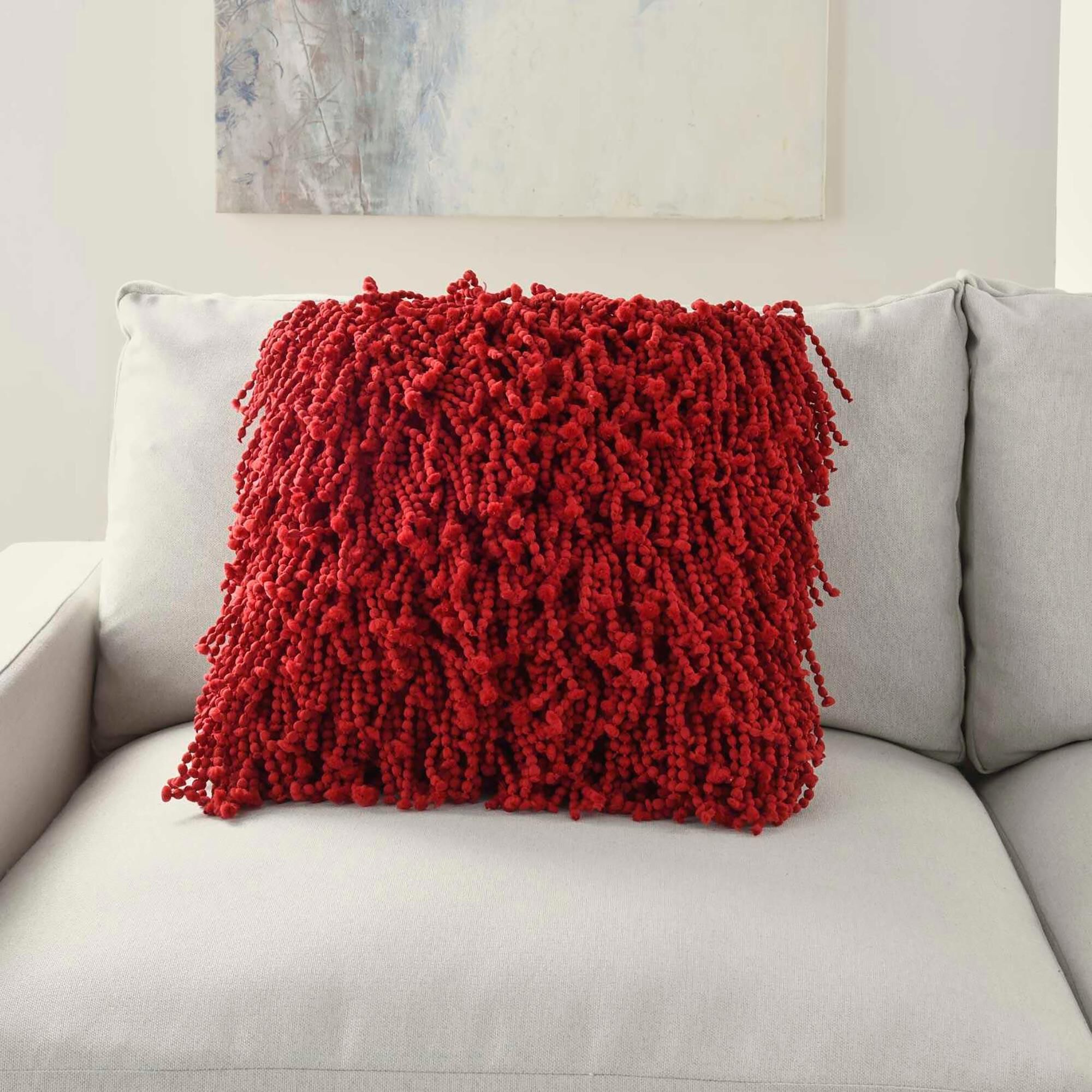 Large fuzzy 2025 pillows