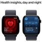 Apple Watch Series 10 GPS + Cellular 46mm Jet Black Aluminum Case with Ink Sport Loop, , large