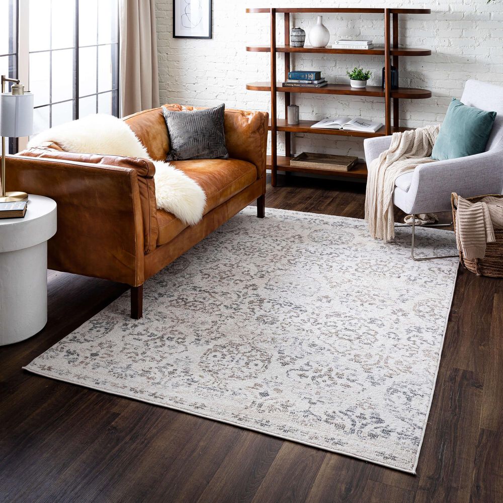 Mohawk R1112 Whimsy 5' 3" X 8' Grey Area Rug, , large