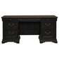 Liberty Furniture Meritage Junior Executive Desk in Aged Charcoal and Caramel, , large