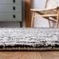 Safavieh Micro-Loop MLP228A 2"3" x 7" Ivory and Black Runner, , large
