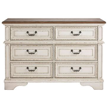 Ashley Realyn Youth Dresser in Chipped White, , large