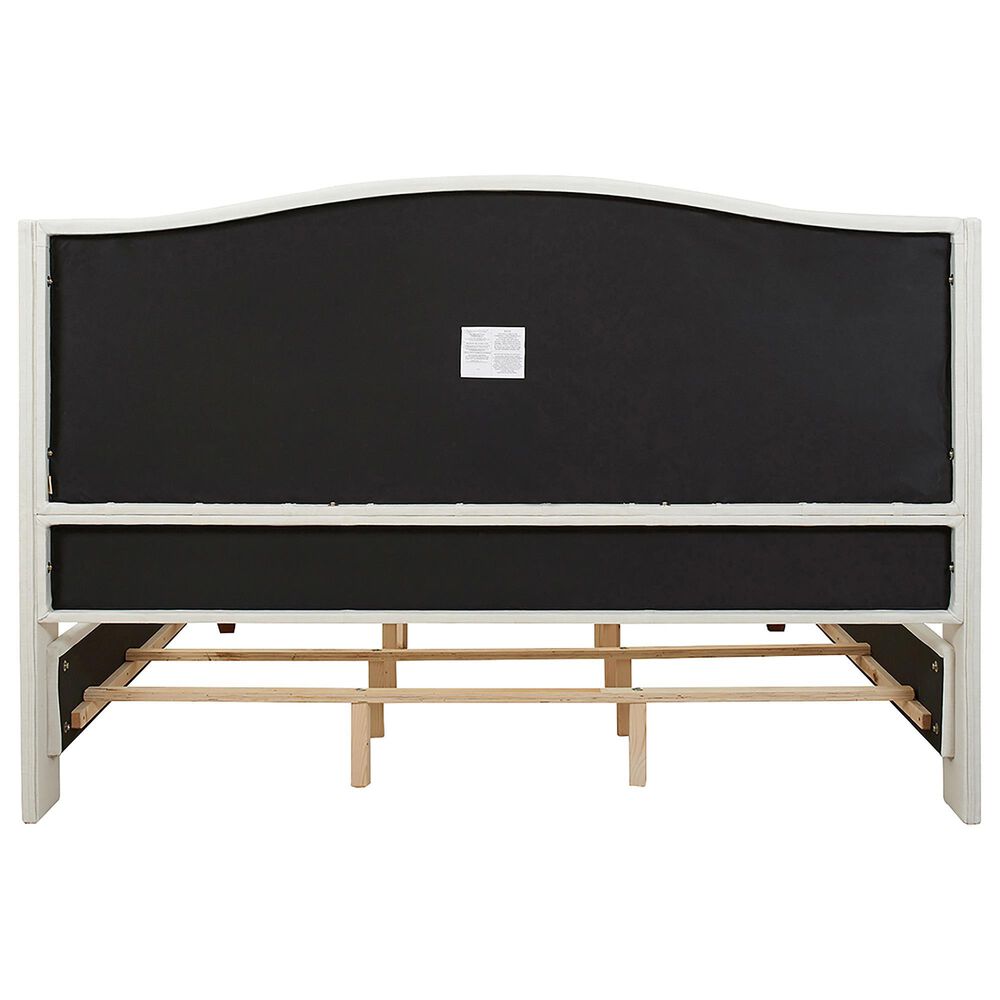 Jennifer Taylor Home Marcella King Upholstered Bed in Antique White