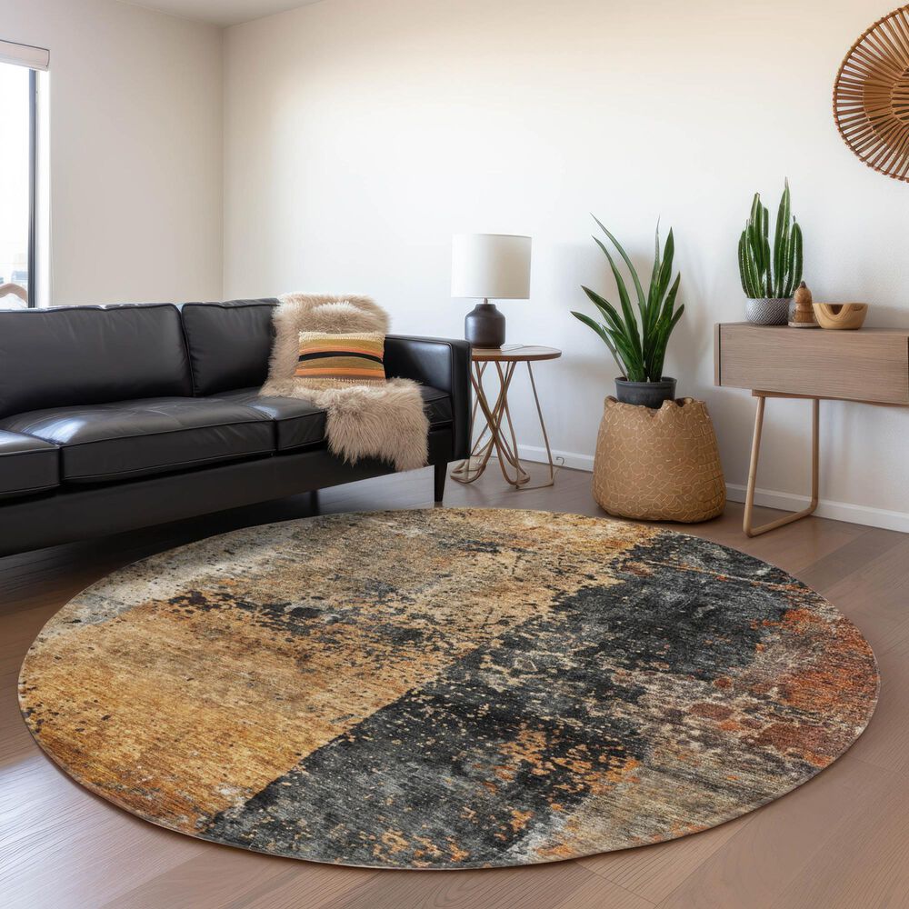 Dalyn Rug Company Nouveau NV13 8&#39; Round Copper Indoor/Outdoor Area Rug, , large