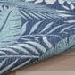 Nourison Garden Oasis GOA02 Navy 3" x 5" Indoor/Outdoor Area Rug, , large