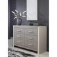 Ashley Surancha 6-Drawer Dresser in Gray, , large