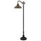 Cal Lighting Bellscroft Tiffany Floor Lamp in Matte Black, , large