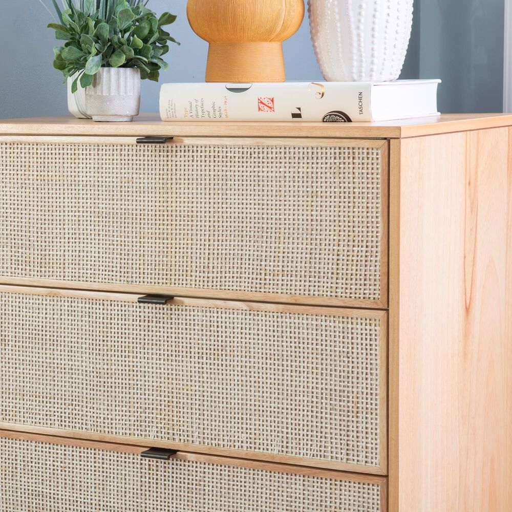 Linon Home Decor Collett 5-Drawer Chest in Natural, , large