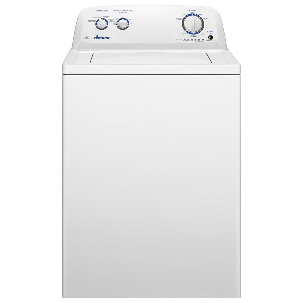 Amana 3.5 Cu. Ft. Top Load Washer with Dual Action Agitator in White, , large