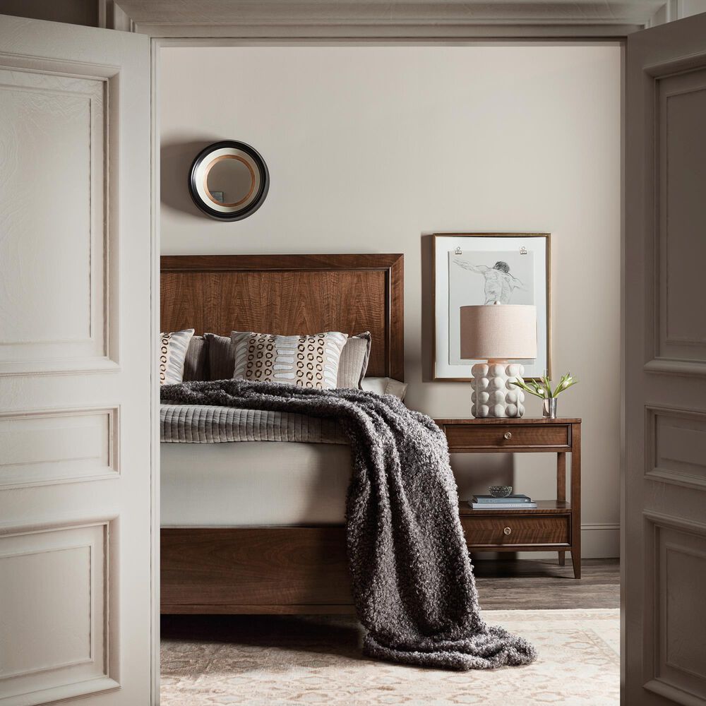 Hooker Furniture Archives King Panel Bed in Walnut, , large