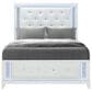 Global Furniture USA Alina 5-Piece Queen Upholstered Panel Bedroom Set in White, , large