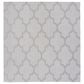 Safavieh Bermuda BMU804A 5" Square Ivory and Light Grey Indoor/Outdoor Area Performance Rug, , large