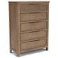 Riverside Furniture Jaxon 5-Drawer Chest in Casual Mink, , large