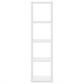 HOMLUX 4-Cube Vertical Reversible Open Back Bookshelf in White, , large