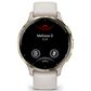 Garmin Venu 3S Smartwatch 41mm Soft Gold Stainless Steel Bezel Case with Ivory Silicone Band, , large