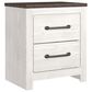 Ashley Gerridan 4 Piece Full Bedroom Set in White and Gray, , large
