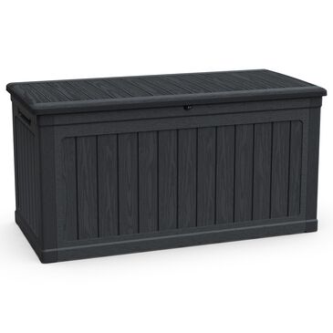 Hearth and Haven 230-Gallon Outdoor Plastic Deck Box in Black, , large