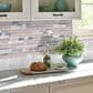 MS International White Wave 12" x 12" Glass and Stone Mosaic Sheet, , large