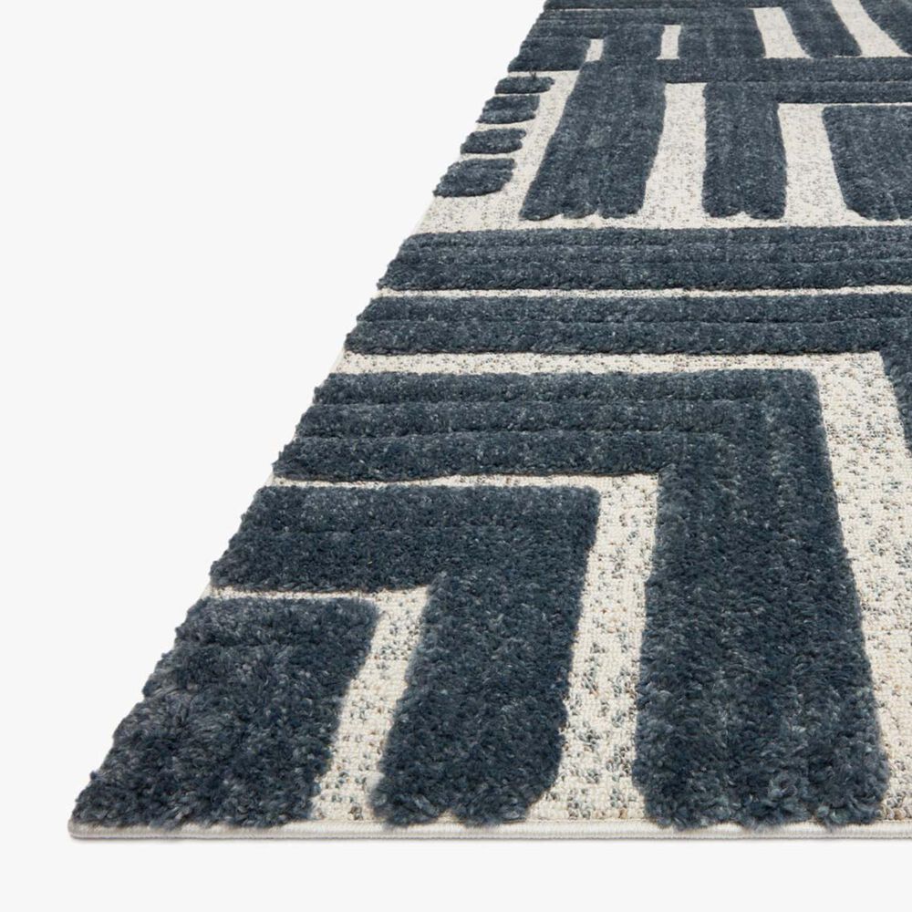 Loloi II Hagen 2&#39;7&quot; x 4&#39; Blue and White Runner, , large