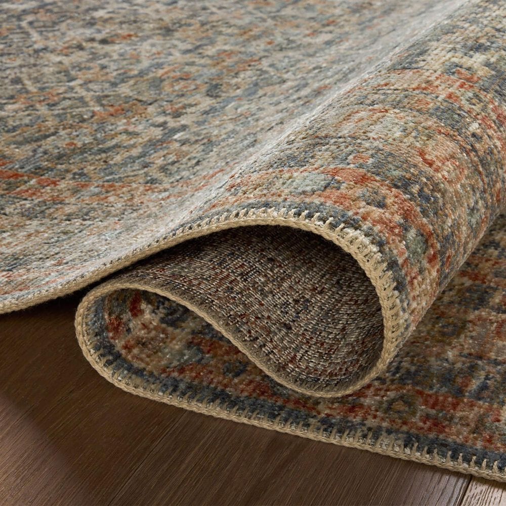 Loloi Heritage 15&#39; Square Blue and Rust Area Rug, , large