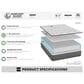 Harvest Sleep Daisy Medium Full Mattress with Low Profile Box Spring, , large