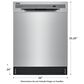 Frigidaire 24" Built-In Pocket Handle Dishwasher with ADA in Stainless Steel, , large