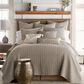 Levtex Mills Waffle 3-Piece Full/Queen Quilt Set in Taupe, , large