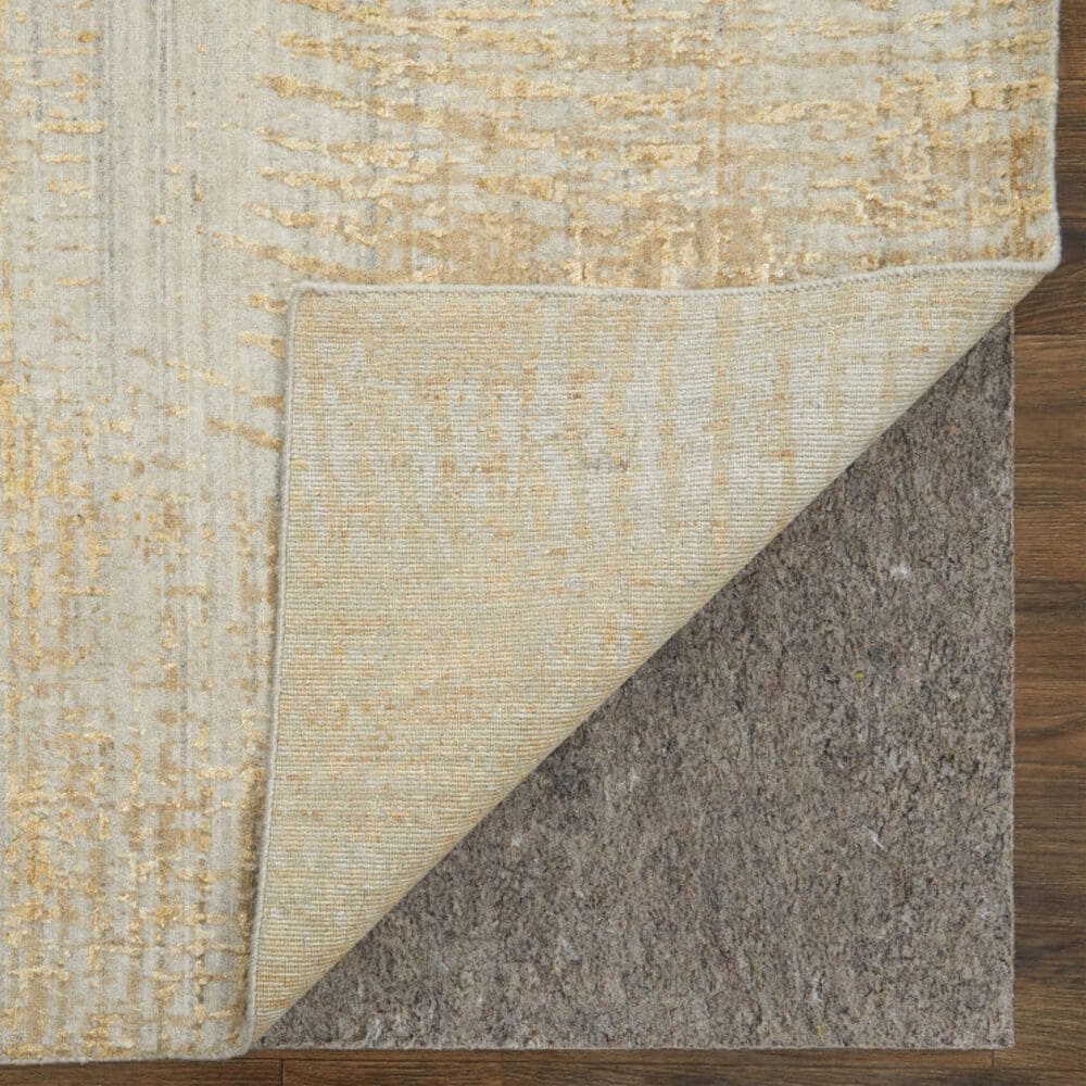 Feizy Eastfield 69FRF 5&#39; x 8&#39; Gold and Ivory Area Rug, , large