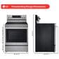 LG 2-Piece Kitchen Package with 6.3 Cu. Ft. Smart Freestanding Electric Range and 2.1 Cu. Ft. Smart Over-the-Range Microwave in Printproof Stainless Steel, , large