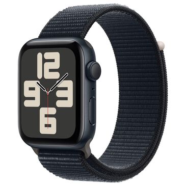 Apple Apple Watch SE GPS 44mm Midnight Aluminum Case with Midnight Sport Loop, , large