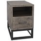 Waltham East Hampton Power Chairside Table in Distressed Grey, , large