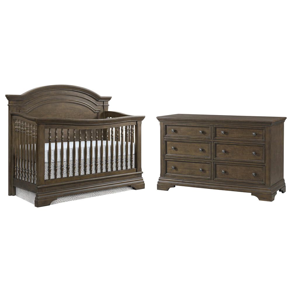 Eastern Shore Olivia 2 Piece Nursery Set in Rosewood, , large