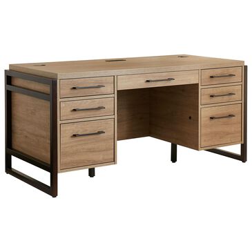 Wycliff Bay Mason Executive Desk in Light Brown, , large