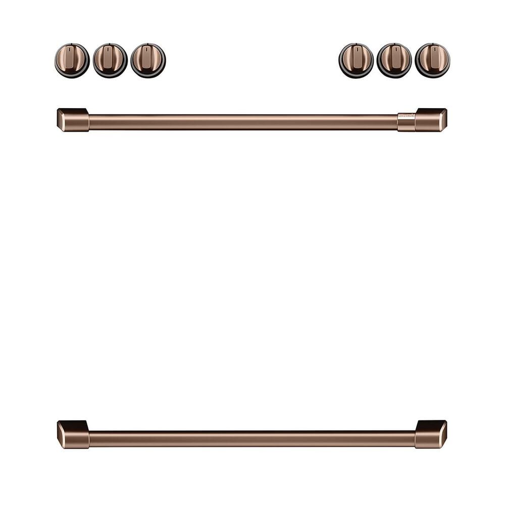 Cafe Front Control Electric Knobs and Handles in Brushed Copper, , large