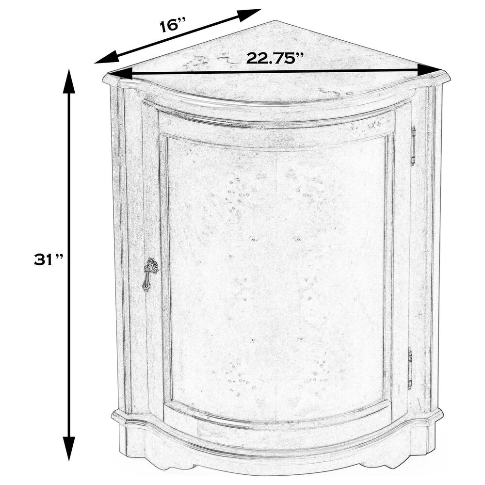 Butler Specialty Company Durham Corner Cabinet in Cherry, , large