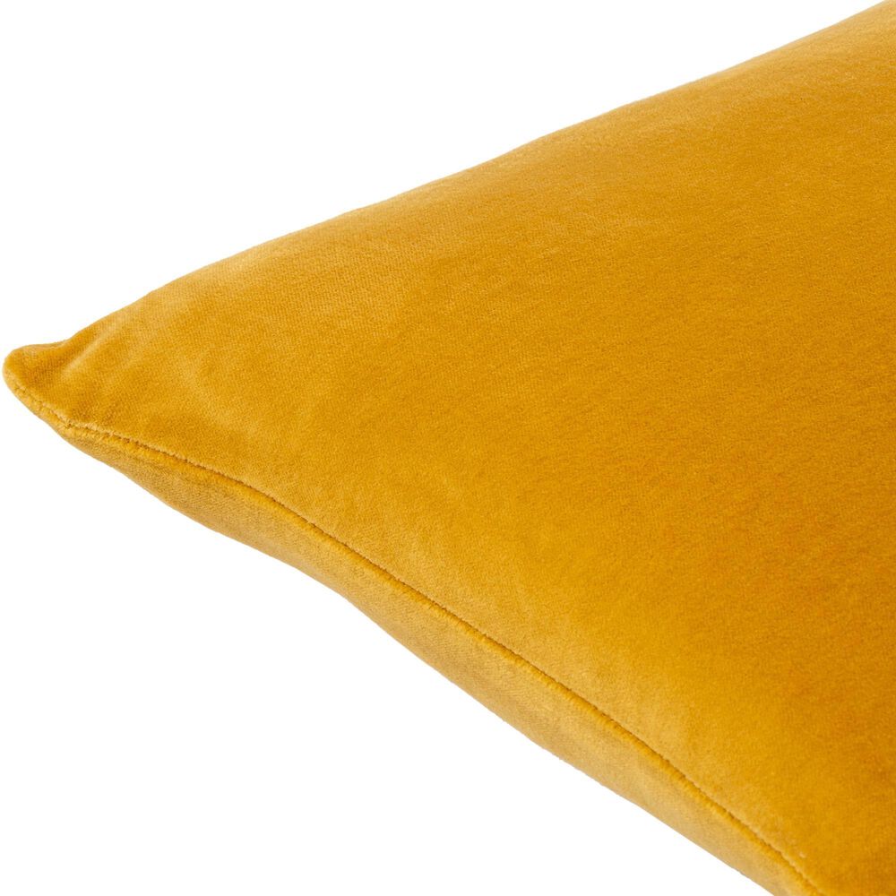 Surya 20&quot; Square Throw Pillow in Brass, , large
