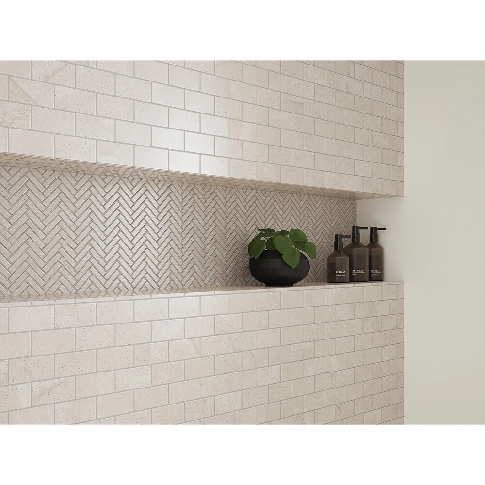 Shaw Eterna Terra Travertine 10.25" x 12.5" Natural Stone Mosaic Sheet, , large