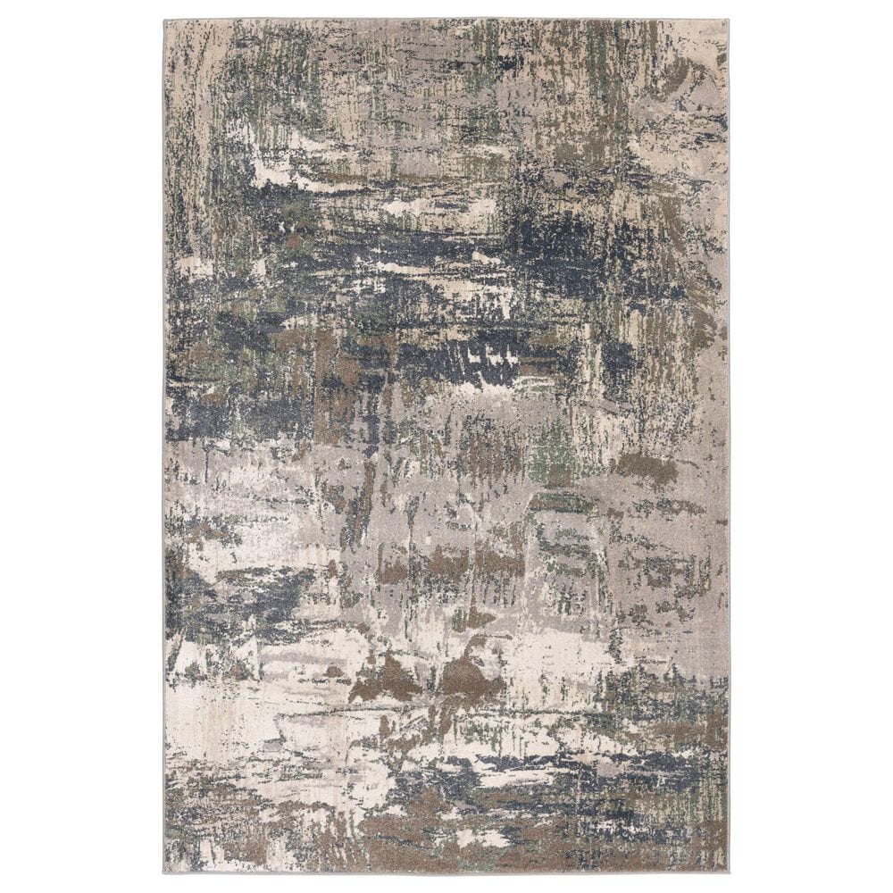 Central Oriental Montville Desmonia 7"10" x 9"10" Storm and Vintage Blue Area Rug, , large