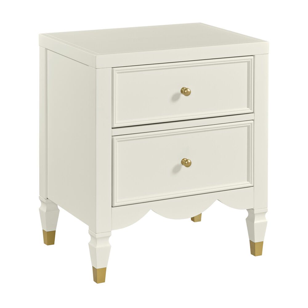 Forma &amp; Co Olivia 4-Piece Twin Canopy Bedroom Set in French White, , large