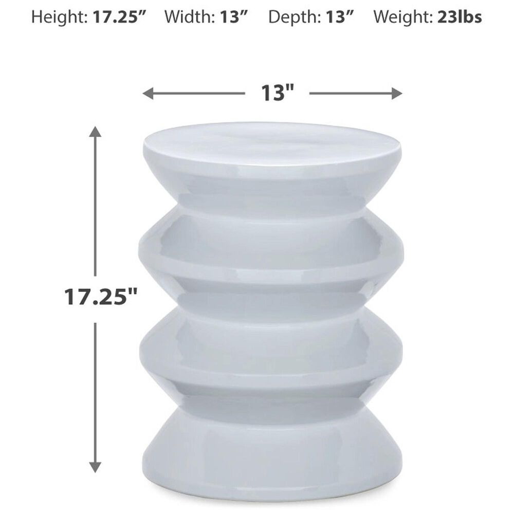 Ashley Lakiness Stool in White, , large