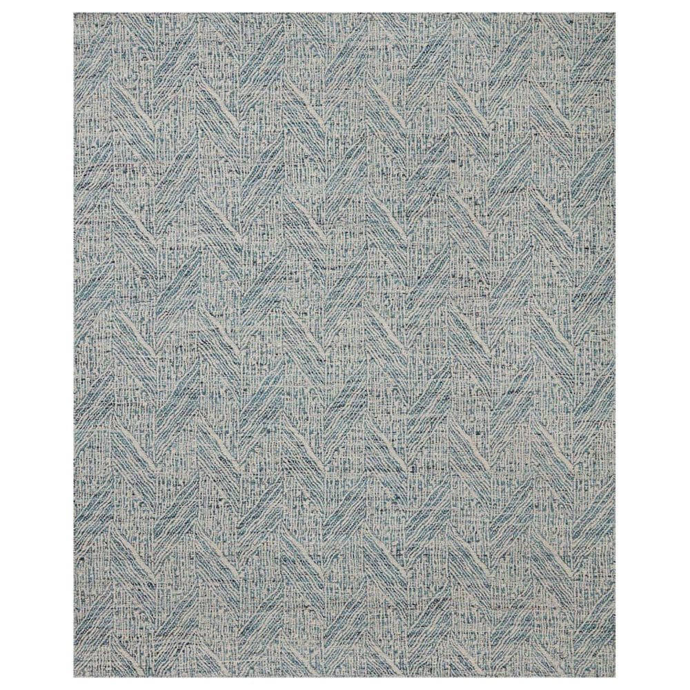 Loloi Raven 2"3" x 3"9" Blue and Ivory Area Rug, , large