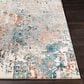 Surya Pune Deep Teal, Sky Blue, Light Beige, Tan, Dark Brown and Burnt Orange 2"7" x 10"2" Runner, , large