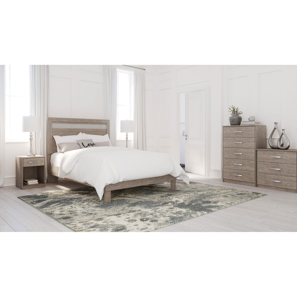 Signature Design by Ashley Flannia 5 Drawer Chest in Warm Gray, , large