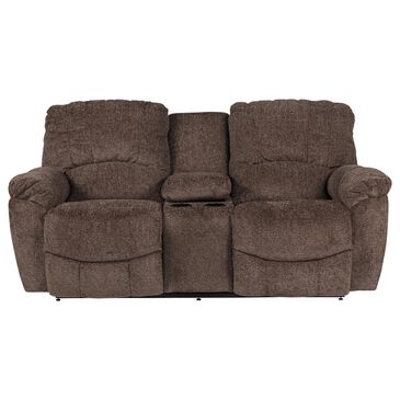 La-Z-Boy Manual Reclining Loveseat with Console in Mocha, , large