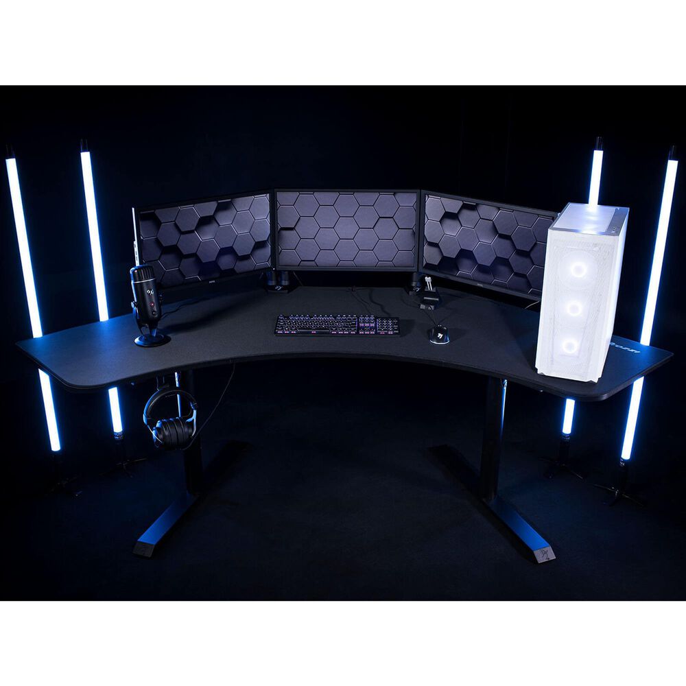 Arrozi Arena Angelo Gaming Desk in Pure Black, , large