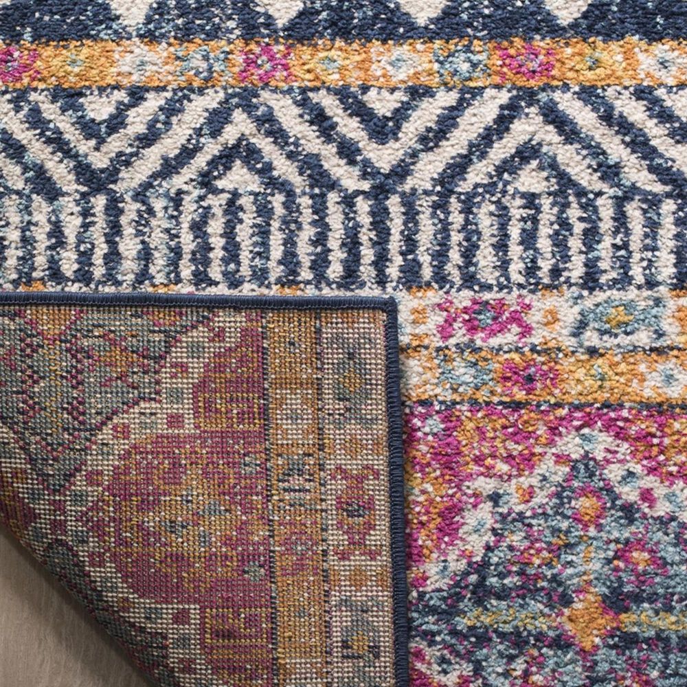 Safavieh Madison MAD797N 2&#39;3&quot; x 8&#39; Navy and Ivory Runner, , large
