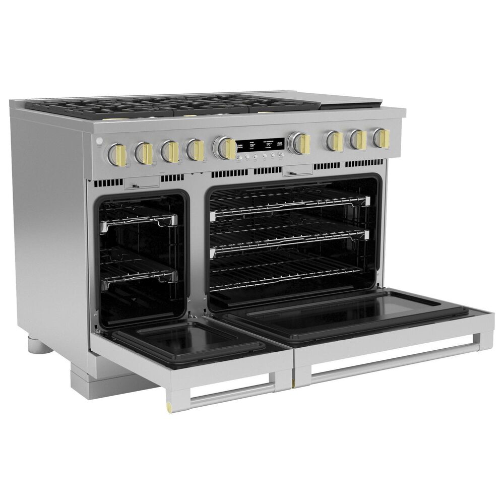 Monogram 48&quot; All Gas Professional Range with 6 Burners and Griddle in Stainless Steel, , large