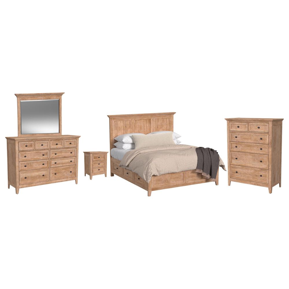 Hawthorne Furniture San Mateo 5-Piece King Storage Bedroom Set in Wheat, , large