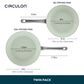 Circulon 2-Piece Ceramic Nonstick Skillet Set in Sage, , large