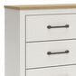 Ashley Linnocreek 4-Piece Full Bedroom Set in White and Warm Brown, , large